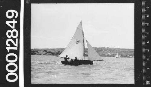 12-foot skiff with the letter 'A' on the mainsail, Sydney Harbour