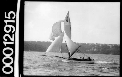 Amateur class yacht, A41, sailing on Sydney Harbour