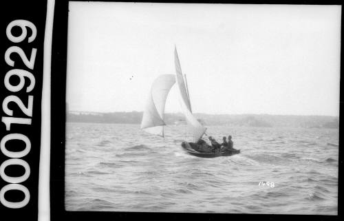 Yacht under sail near Neutral Bay, Sydney Harbour