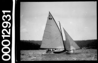 Amateur class yacht, A33, sailing on Sydney Harbour