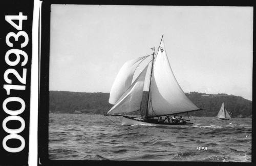 Amateur class yacht, A31, sailing on Sydney harbour