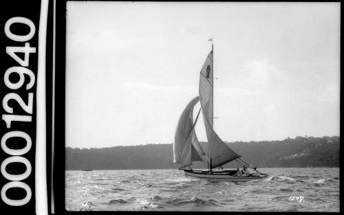 Amateur class yacht, A3, sailing on Sydney harbour