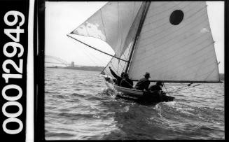 Vessel sailing towards the Sydney Harbour Bridge