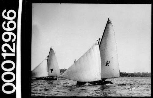 Yachts under sail on Sydney Harbour