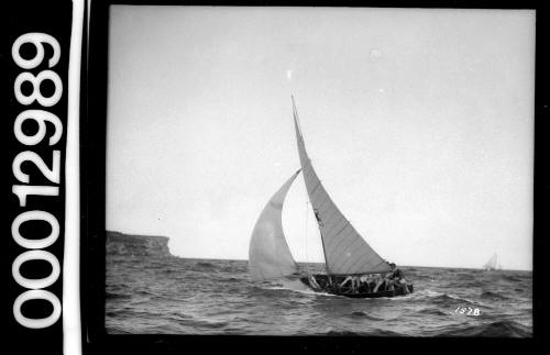 Sailing vessel near Sydney Heads, Sydney Harbour