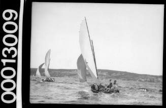 Yacht ELENORA under sail near North Head, Sydney Harbour