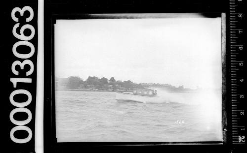 Speedboat on Sydney Harbour