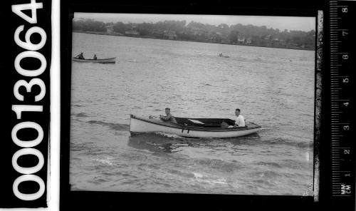 Two open motor launches on Sydney Harbour