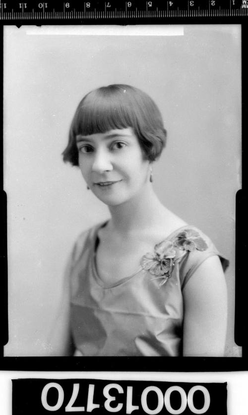 Portrait of an unidentified woman