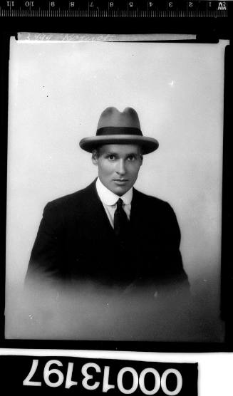 Portrait of an unidentified man