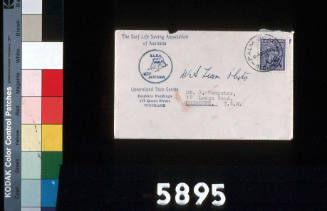 Envelope of SLSA Christmas Card 00005894 sent  to James Dempster