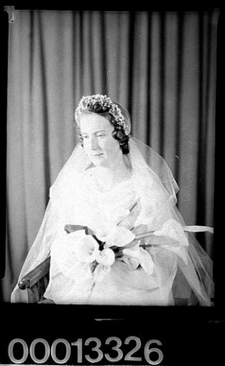 Wedding portrait of a bride