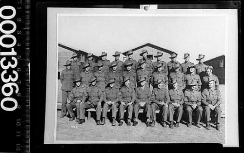 Portrait of a group of AIF soldiers