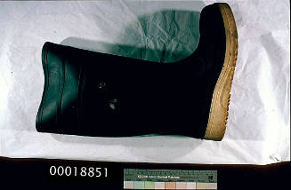 Left boot of a pair of gumboots from BLACKMORES FIRST LADY