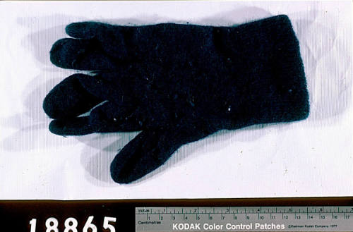 Blue right hand woollen glove from BLACKMORES FIRST LADY