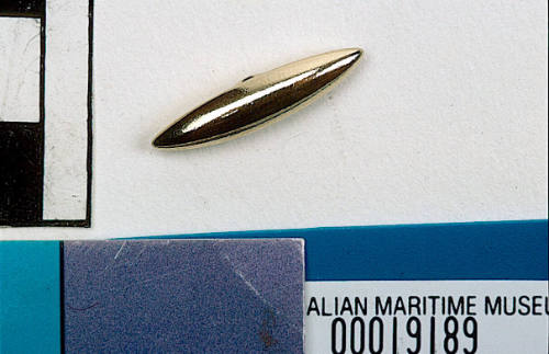 Cufflink shank belonging to Captain Robert McKilliam