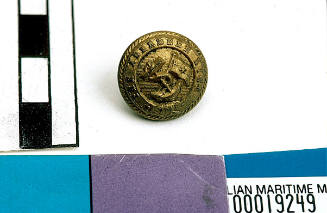 Aberdeen White Star Line brass button