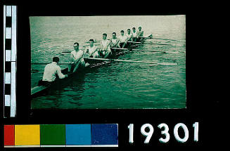 Harry Hauenstein and his fellow rowing eights team training