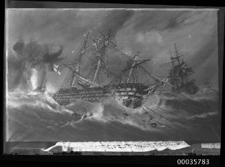 Ships of the Line during a storm by G. F. Gregory