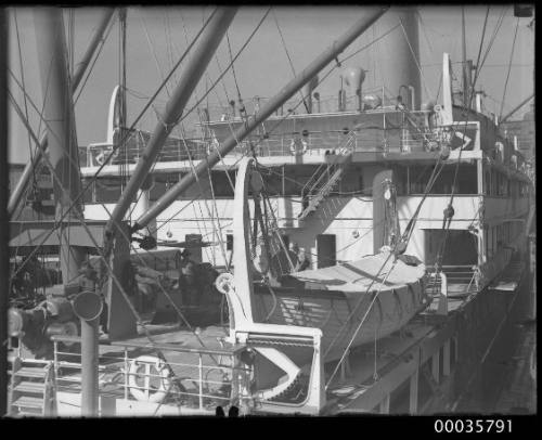 View of WESTRALIA aft deck