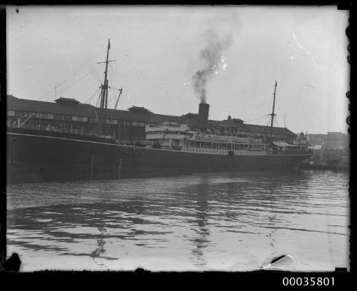 NELLORE moored moored at No. 8 Woolloomooloo wharf portside view