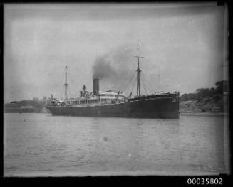 Starboard view of NELLORE outbound Woolloomooloo Bay.