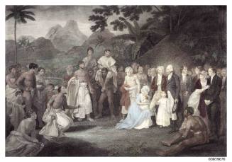 Arrival of missionaries in Tahiti