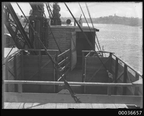 Pharlap's quarter on deck of  SS MONOWAI.