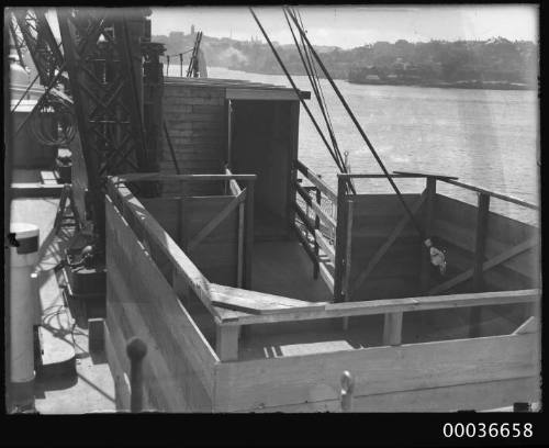 Image showing Pharlap's accomodation on deck of  SS MONOWAI