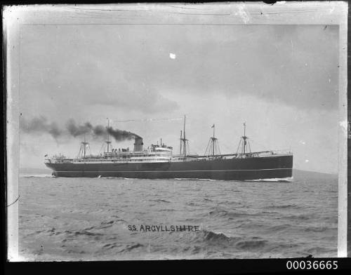 View of SS ARGYLLSHIRE underway