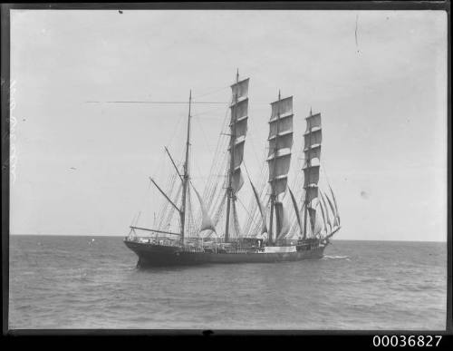 Image of MOSHULA portside view underway at sea.