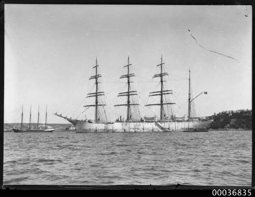 Barque VIKING anchored in Sydney Harbour