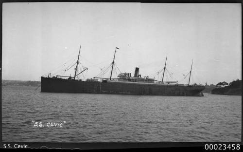 Portside view of SS CEVIC