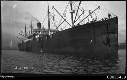 Starboard view of SS CEVIC