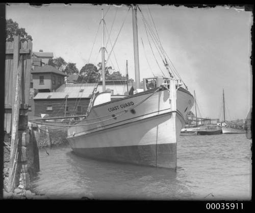 COAST GUARD at moorings near Berry's Bay, Sydney New South Wales.