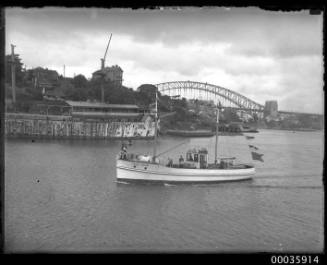 COAST GUARD underway near entrance to Berry's Bay, Sydney, New South Wales.