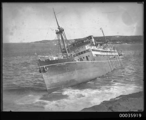 MV MALABAR wrecked off Long Bay headland