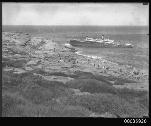 MV MALABAR wrecked off Long Bay headland