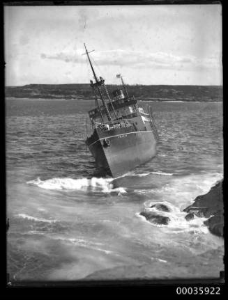 MV MALABAR wrecked off Long Bay headland