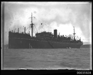 Image of BENDIGO anchored in harbour.