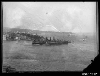 Passenger liner Sydney Harbour