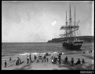 Image of VINCENNES aground at Manly beach, Sydney New South Wales.