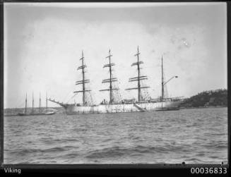 Barque VIKING anchored in Sydney Harbour