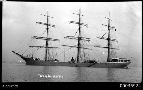 3 masted ship KINPURNEY