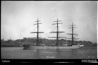 YALLAROI - three masted ship at anchor