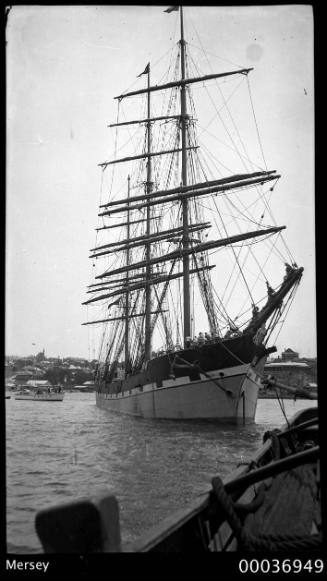 MERSEY under tow.