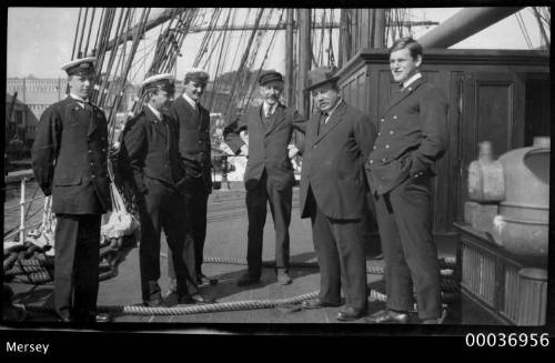 MERSEY informal group photo of officers.