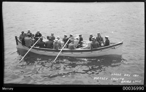 Christmas Day 1911 - MERSEY Cadets shore leave