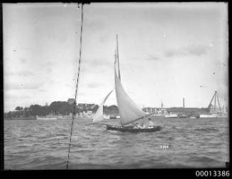 Untitled skiff possibly a 16' or 18' footer.