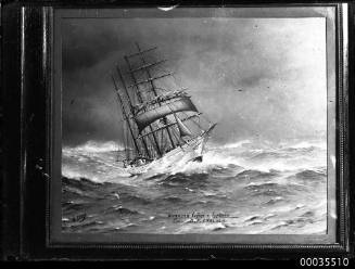 Ship LAHAINA in stormy seas